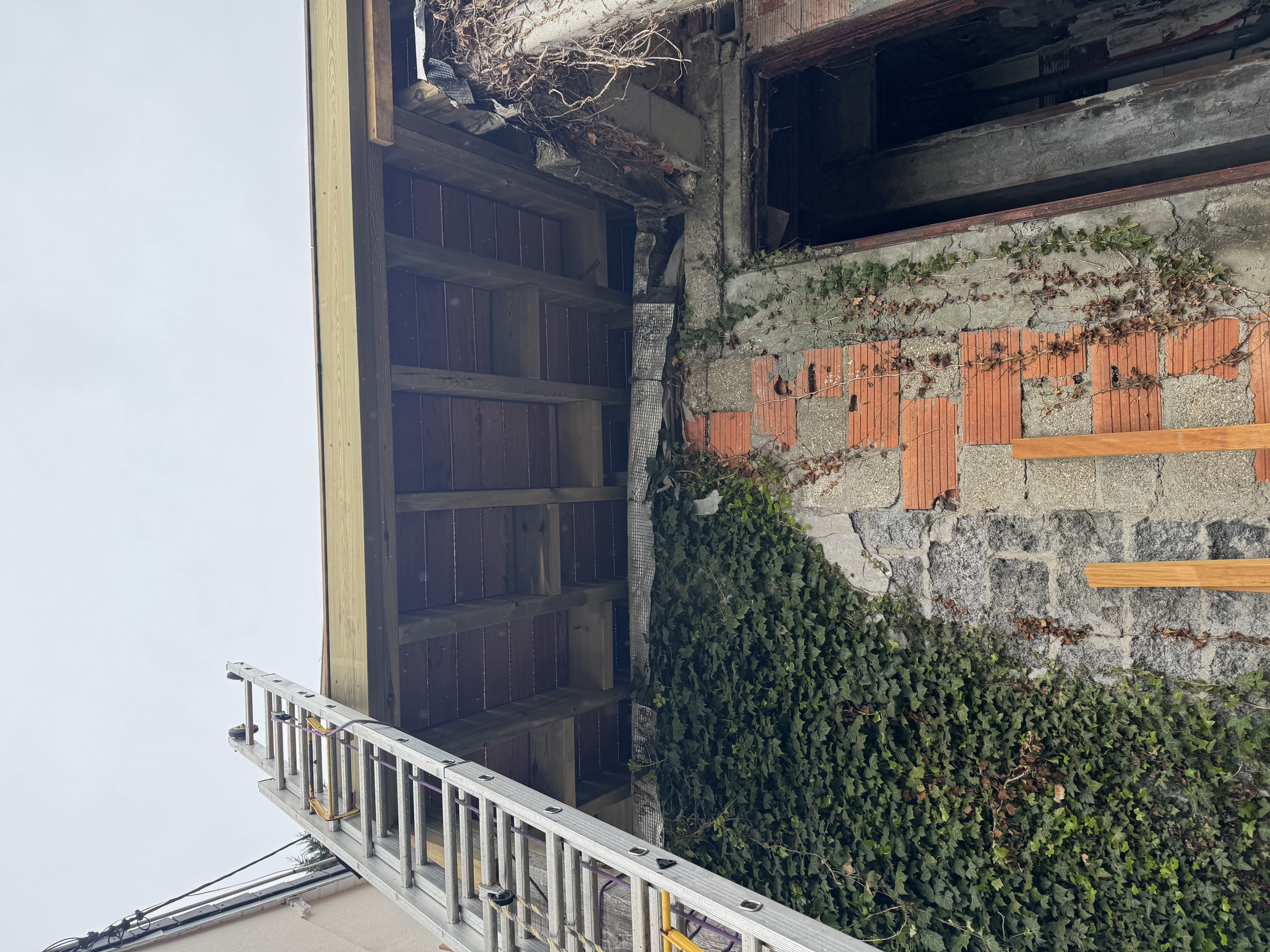 Réalisation d'un balcon terrasse en ossature bois près du Havre 76