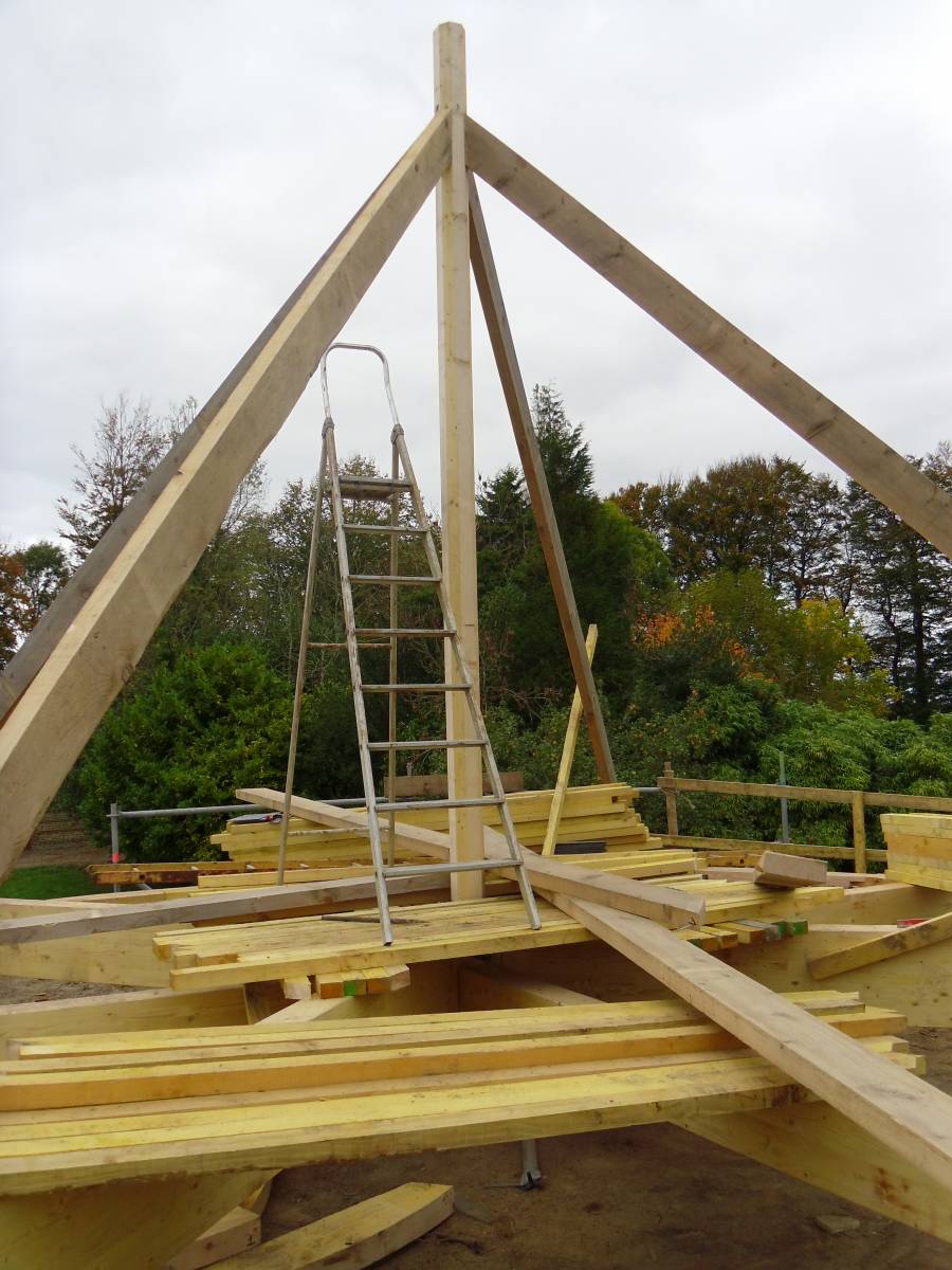 Surrélever une charpente bois proche Montivilliers