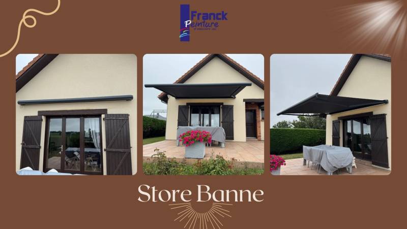 Pose d'un store banne 