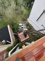Réalisation d'un balcon terrasse en ossature bois près du Havre 76